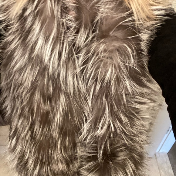 Womens La Forentina grey fox fur scarf - Picture 3 of 3